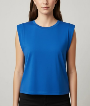 Blusa Cool e Confortável - Viscolycra com Detalhe Almofadado