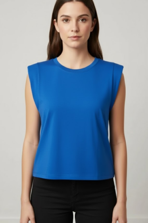 Blusa Cool e Confortável - Viscolycra com Detalhe Almofadado