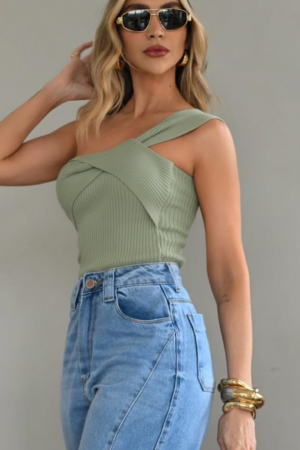 Blusa Textured Chic - Tricot Modal Nula Manga