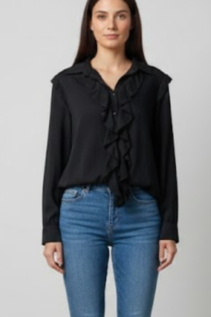 Camisa Boho Chic - Babados na Frente