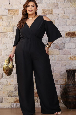 Macacão Pantalona Plus Size - Elegância e Poder
