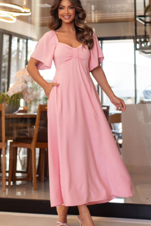 Vestido Longo Romantic Flow - Alfaiataria Fluida (2)